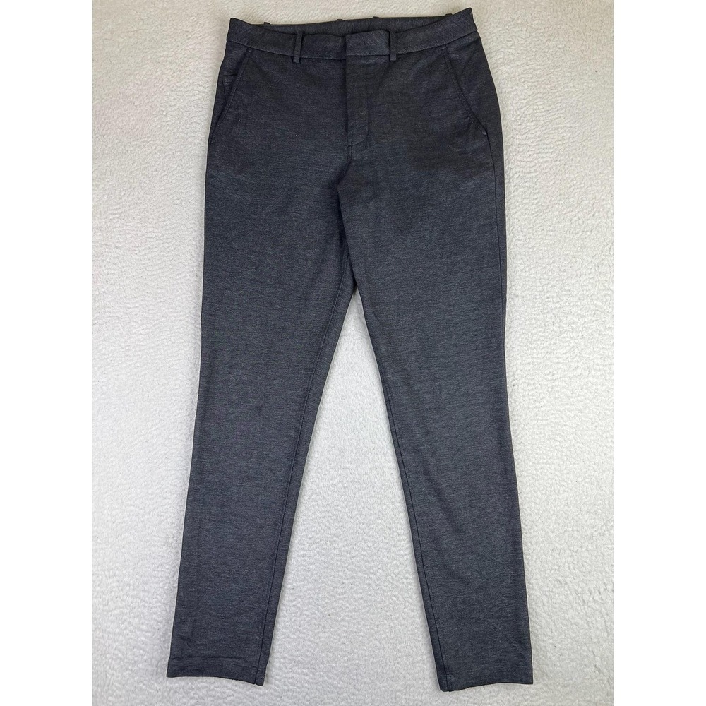 Kit And Ace Pants Mens 32x32 Gray Slim Fit Knit Chino‎ Stretch Casual Office
